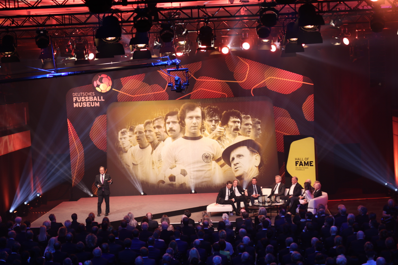Hall Of Fame Im Deutschen Fussballmuseum 2019 Bb Veranstaltungstechnik Dortmund